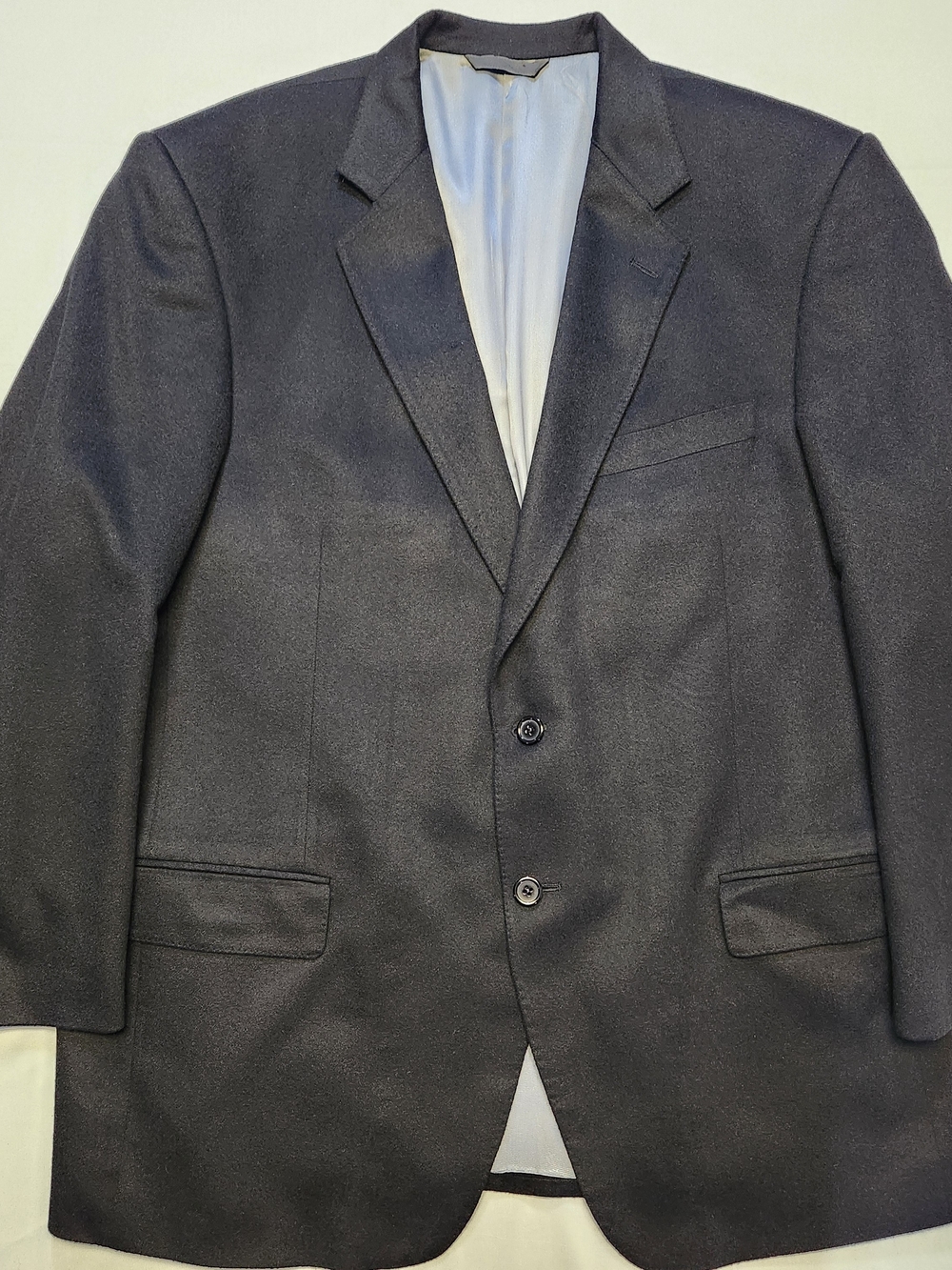 Tallia Uomo Blazer 46L Black 100% Piacenza Pure Cashmere Italian Jacket Men MINT